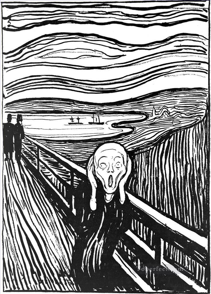 The Scream by Edvard Munch 1895 POP Art Oil Paintings